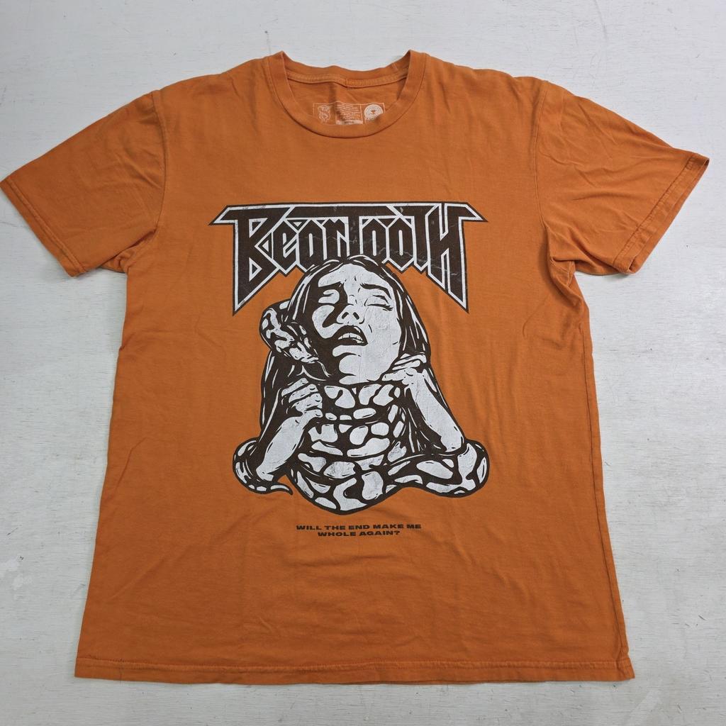 T-shirt Orange Beartooth Musique de Groupe Metal Punk Indie Fille Serpent Graphic Tee Taille M