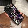 Fashion Graffiti Flame Punk Phone Case for iPhone 16 14 15 Pro Max 13 12 11 X XS XR 7 8 Plus SE 2022 Shockproof Protective Cover