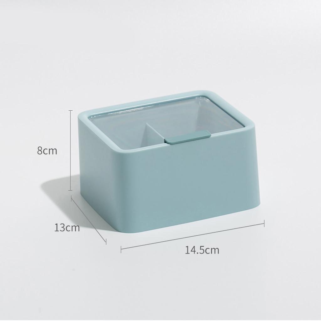 Pudełko do przechowywania szminek Duża pojemność Dwuwarstwowa konstrukcja kratki Przezroczyste pudełko do przechowywania z pokrywką