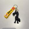 Cute Lucky Horse Keyring Traditional New Year Keyring Funny Animal Car Keychain  Bag Decoration