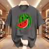 Kawaii Watermelon TShirt Cute Fruit Graphic Tees Happy Summer Aesthetic Shirt Funny Foodie Gift Retro Style Unisex Tops