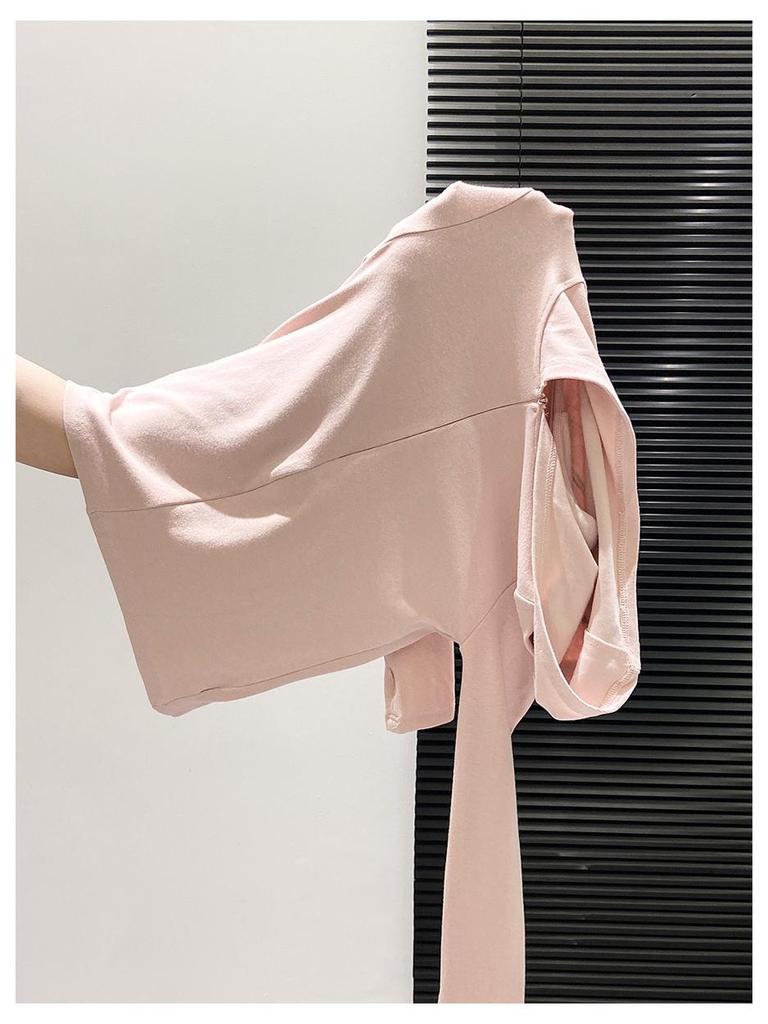 Women's Petite Slim Fit Hooded Half-Zip Long-Sleeve T-Shirt - Ideal Base Layer for Spring, Autumn, Winter