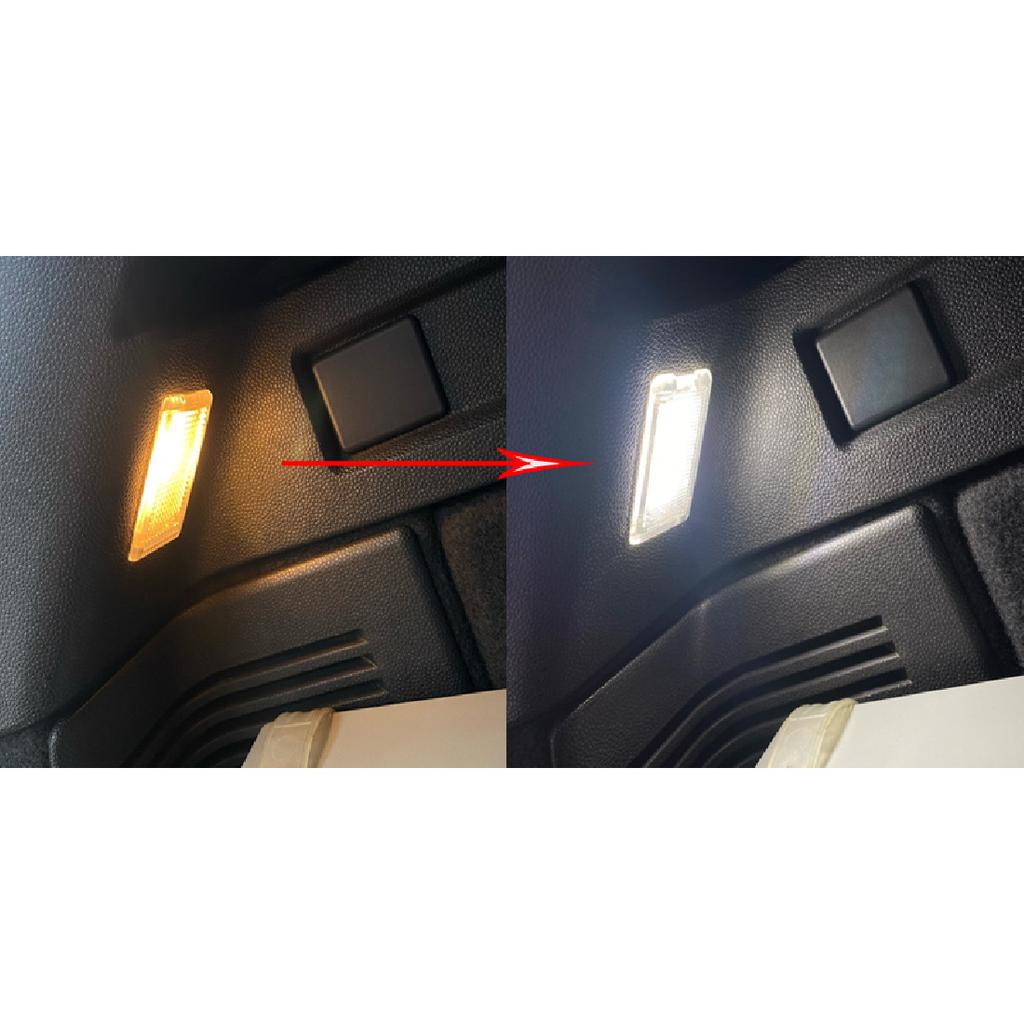For Benz W126 C126 1979-1991 OEM Upgraded White LED Door Courtesy/Glove Box Light Replacement Car Interior Puddle Welcome Lamps Bulbs 7