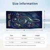 Music Nature Harmony Theme Quick Dry Beach Towel Custom Name Text Print Large Sand Resistant Towel Beach Vacation
