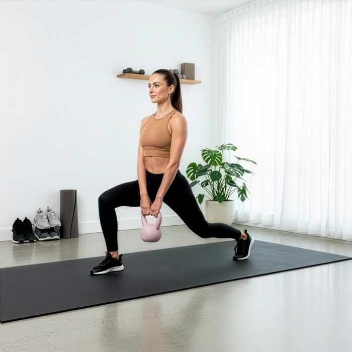Kettlebell souple 2 kg - ACTIGET - Rose clair - Ergonomique - Sécurisée - Idéale pour femmes