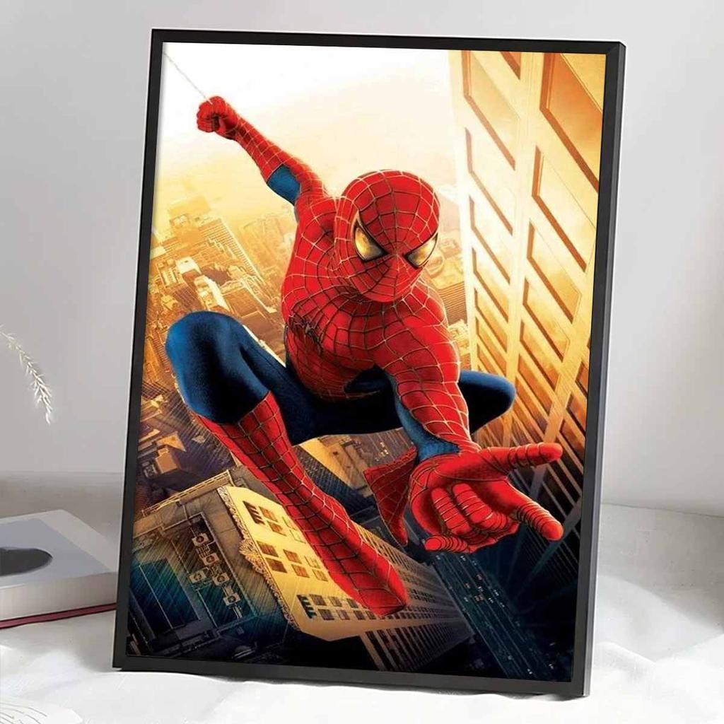 Full Round Diamond Painting Flying Spider-Man Art Rhinestone Picture Mosaic DIY 5D Cross Stitch Embroidery Home Decoration
