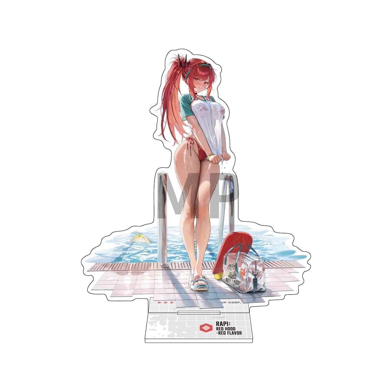 Богиня победы: NIKKE MegaNike Store Эксклюзивный акриловый стенд Lapi: Красная Шапочка - Красный Вкус