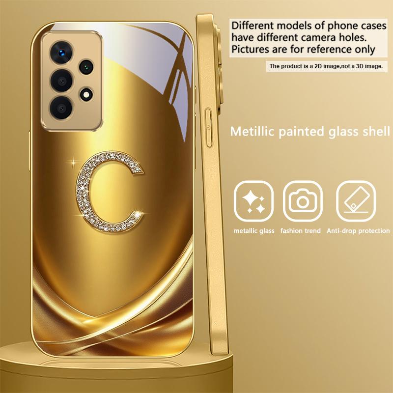

Золотое кольцо с лавровым листом Для Samsung A 31 32 A33 A34 35 14 A15 13 A16 25 26 50 52 53 54 55 56 70 71 72 73 Золотой стеклянный чехол для телефона Galaxy A21s