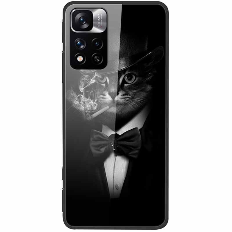 Tempered Glass Case For Xiaomi Redmi Note 11 Pro+ 5G Cover Hard Protective Funda for Redmi Note 11 Pro Plus 5G Soft Bumper 6.67