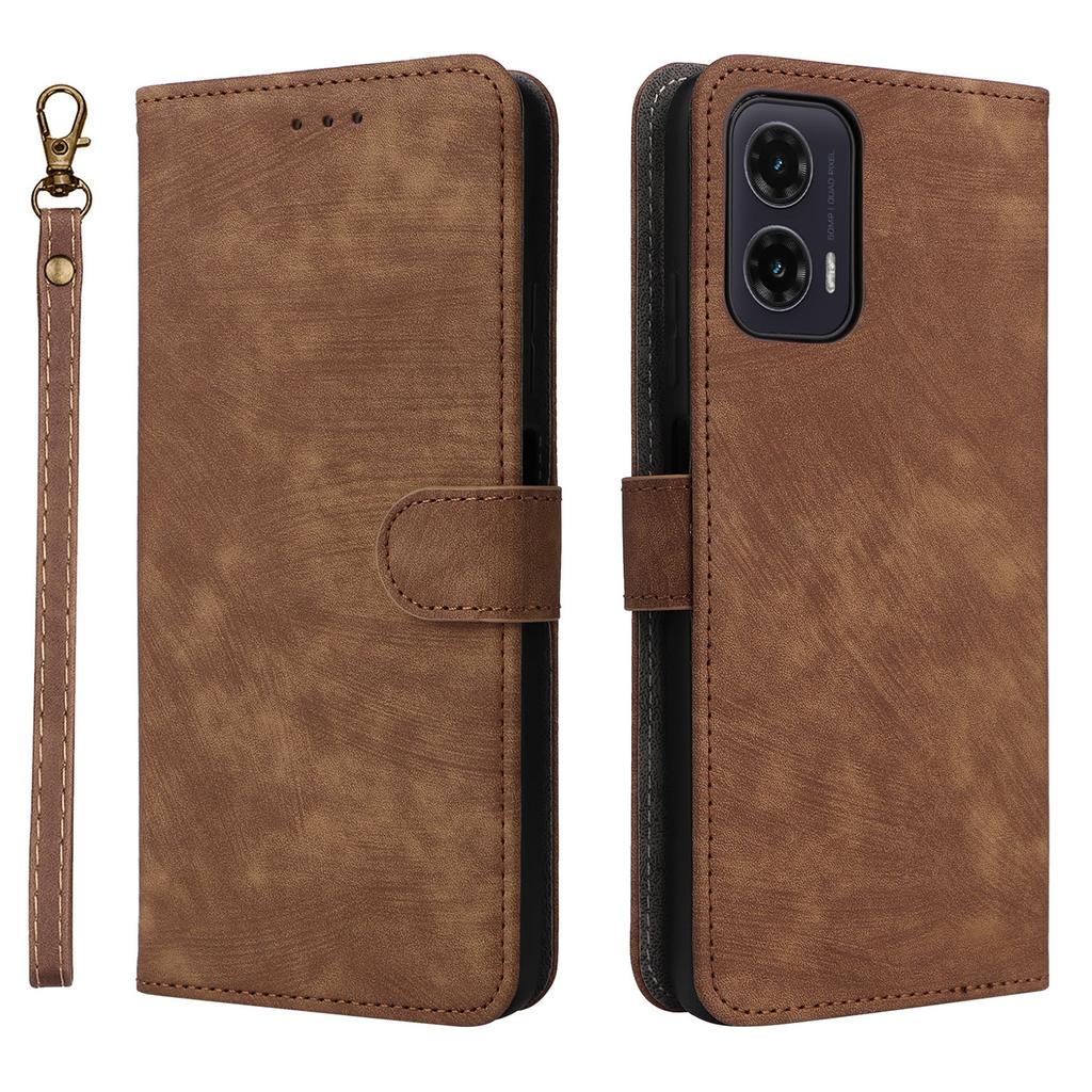 For Motorola Moto G35 5G Wallet Case RFID Blocking PU Leather Cover Stand View