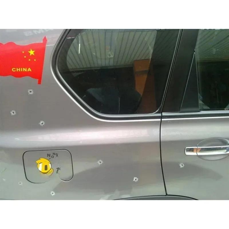 Personalized 3D Bullet Hole Car Stickers, Creative Bumper Body Side Decal, Funny Scratch, Fashion, Car Stickers attachment 1PCS
