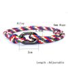 New Rope Bracelet Men Adjustable Double Layer Handmade Sliding Buckle Macrame Braslet Surfing Jewelry Pulseira Corda Masculina