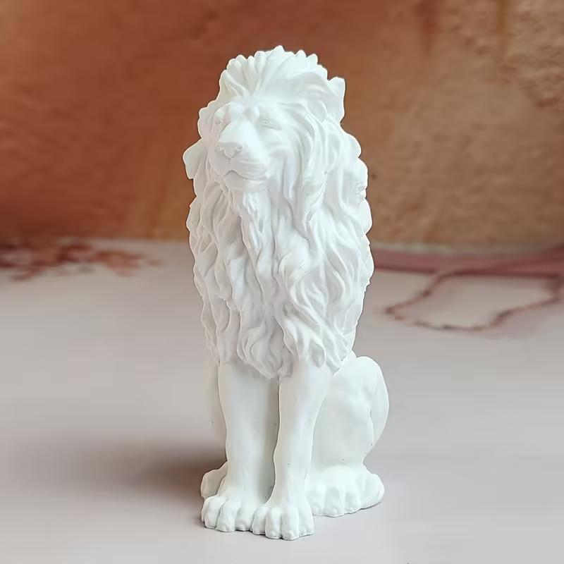Weiwu Lion King Silicone Mold 3D Sitting Lion Animal for DIY Candle Soap Resin Chocolate Ice Cube Baking Craft Tool