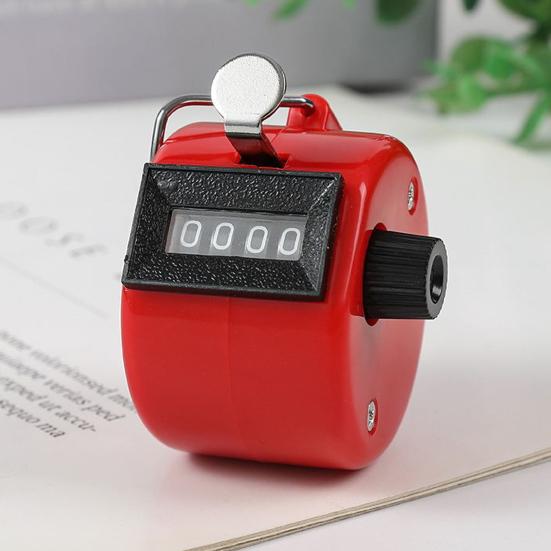 Handheld Tally Counter 4-Digit Number Clicker Counter Coaching Knitting Fishing Golf