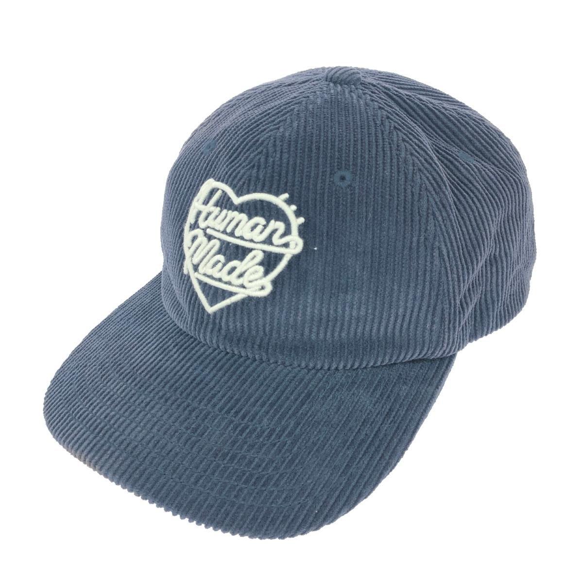 Used HUMAN MADE corduroy cap logo embroidery cotton navy unisex / 241019002888