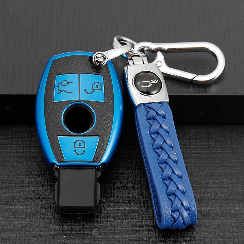 Suitable for Citroen C1 C2 C4 C6 C3-XR Picasso Grand DS3 DS5 car keys, zinc alloy leather car remote key set key protector
