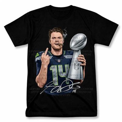 Sam Darnold Champion Seattle Seahawks Grafik T-Shirt Vintage Football Fan T-Shirt