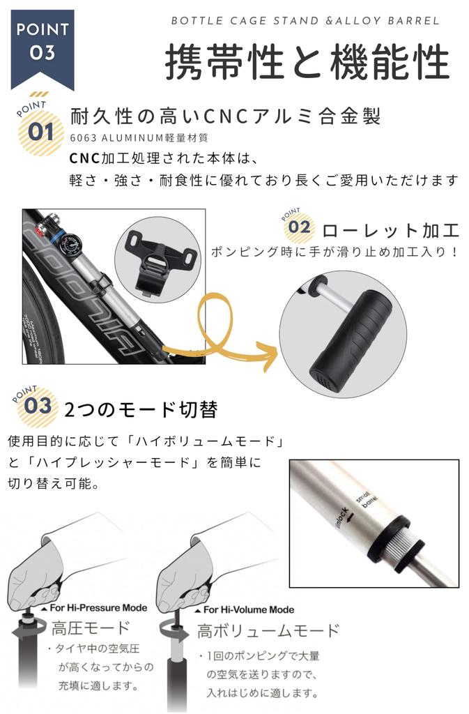 BETO Road Tire Fits American and Presta EZ Adjustable 120 with Gauge EZ-032AG Bike/Bicycle Pump, Valves, Head, Portable, Pressure, Psi, 2-Way