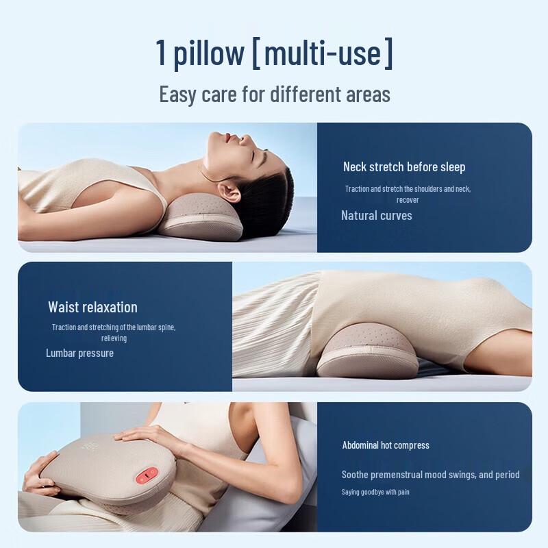 breo Back1 Portable Neck & Lumbar Massager Pillow with Heat CN plug (adapter included)