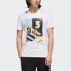 Adidas Neo Rock Climbing Fun Print Round Neck T-Shirt Men Tops White EJ7063