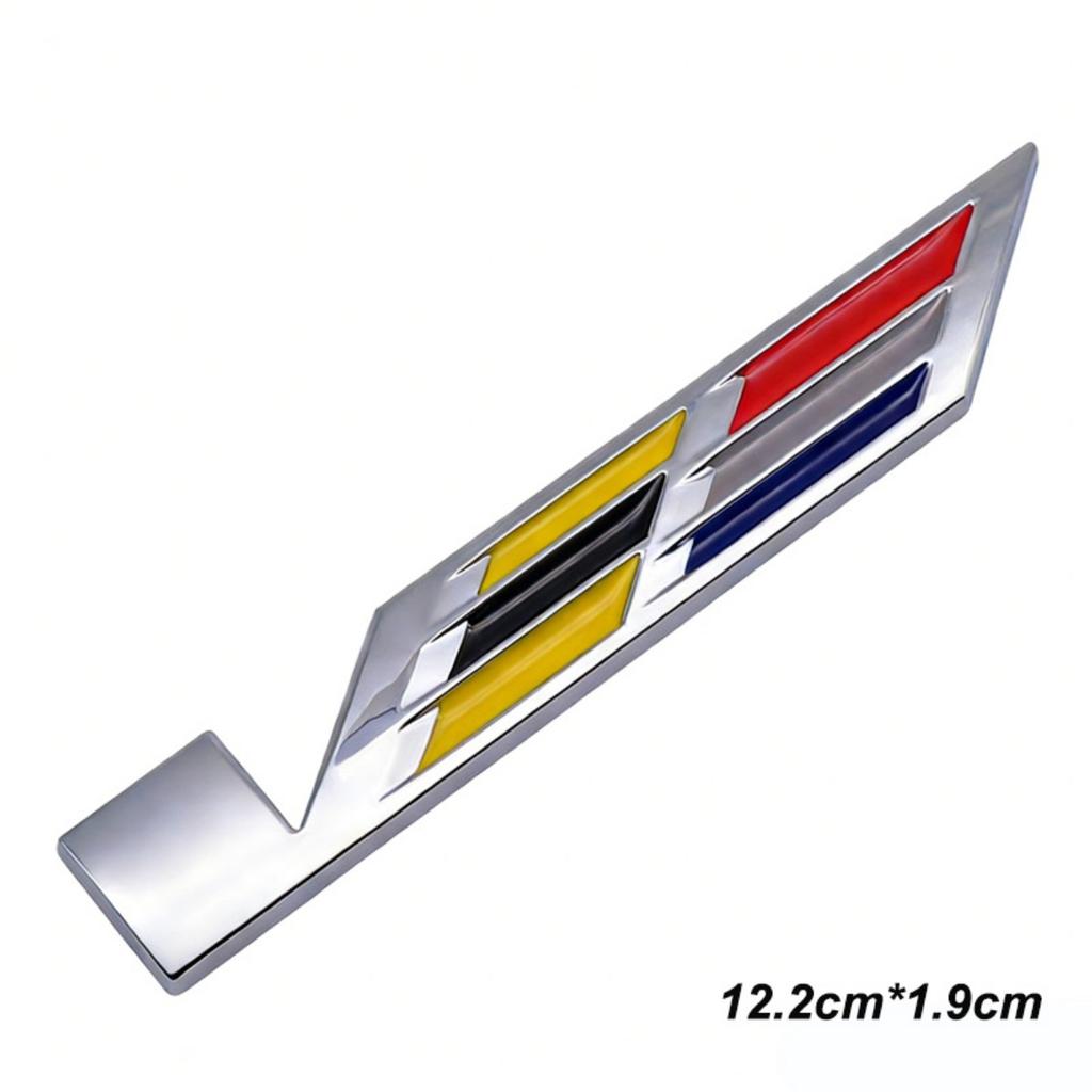 3D Metal V Logo Badge Sticker Front Grill Side Fender Rear Trunk Emblem Decal