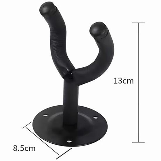 Guitar Wall Mount Secure Stylish Black Metal Hanger Fittings Accessories Instrument Display Guitar Hanger Wall Mount Holder Gift