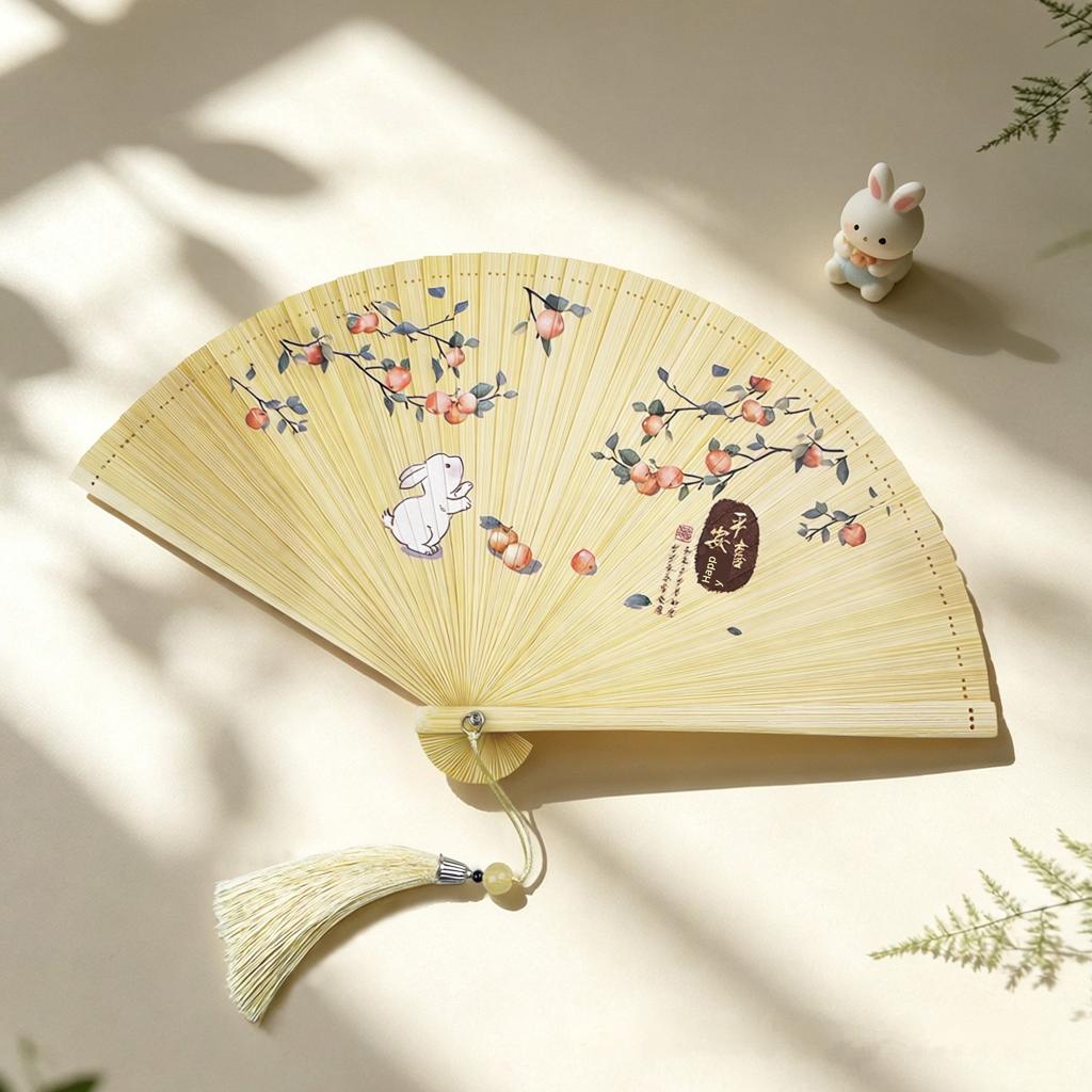 All-Bamboo Folding Fan, Ancient Style, Compact, Portable, Foldable Gift Fan, Chinese Style, Hanfu, Cheongsam, Photo Shoot, Dance Fan