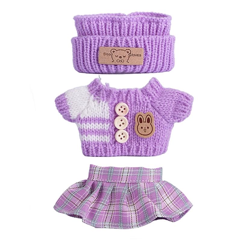 Fashion Doll Clothing Set For Anime Figure Doll 17cm Standing Doll Display Children Interactive DressingUp Doll Clothes