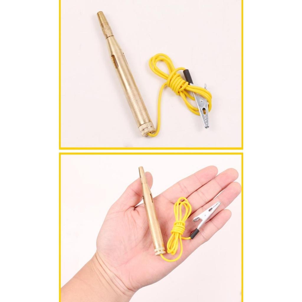 Current Voltage Current Tester with Alligator Clip Lamp Voltage, Car Light Tester Lamp 6V 12V 24V Lamp with Crocodile Clip for Cars Motorcycles