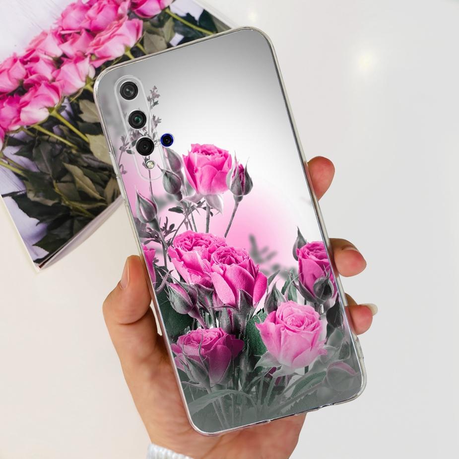 For Huawei Honor 20 Case YAL-L21 YAL-AL00 Luxury Painted Cover Soft Silicone Phone Case For Huawei Nova 5T Nova5T Honor20 Bumper