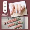 Winter Sweet Cartoon Christmas Wearing Nails Snowflake Santa Claus Nail Art Fake Nail Patch Christmas Collection