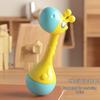 Cross-Mirror Rocket Baby Rattle Teether: Cute Soothing Toy for Newborns and Early Education