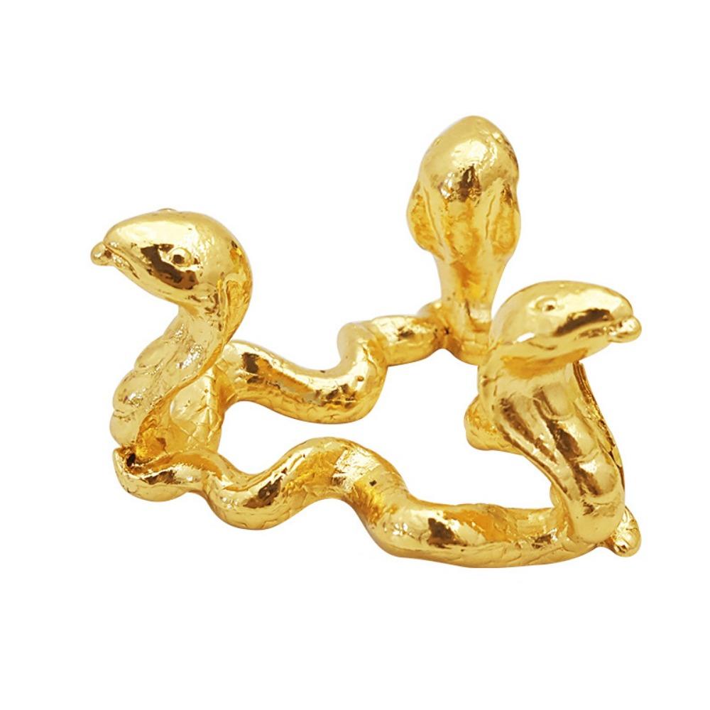 Dragon Snake Crystal Ball Metal Base Triangle Crystal Sphere Holder  Photography Props