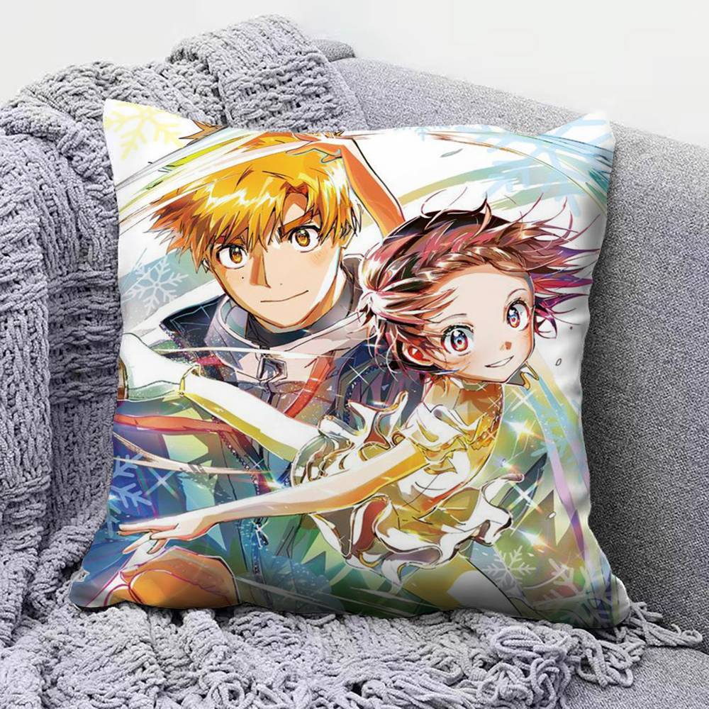 Hikaru Tsurumaikad Medalist Anime Pillow Covers Home Sofa Cushion Covers and Aecorative Custom