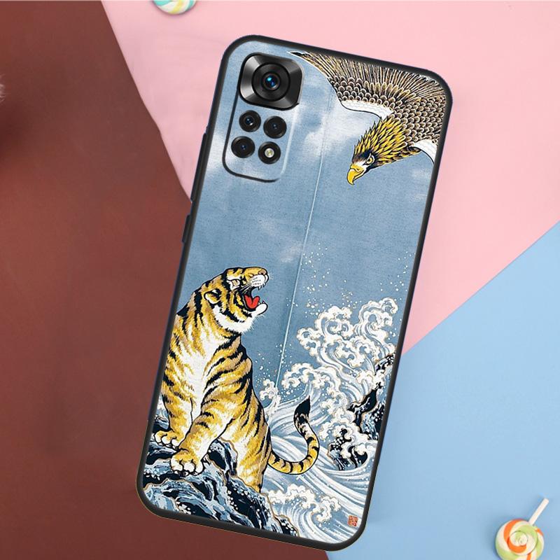 Fashion Animal Tiger Art Cover For Xiaomi Redmi Note 13 14 Pro 12 11 9 10 9S 10S 11S 12S Redmi 14C 10C 12C 13C Case