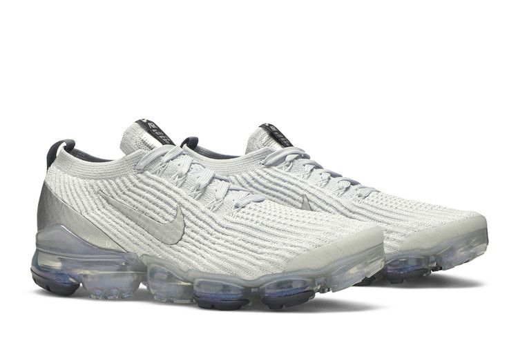 Women's Sneakers Nike Air VaporMax Flyknit 3 White Reflect Silver (Women's)