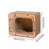 Cat Scratch House Cardboard Non-Slip Bottom Pet Supplies Large Cardboard Cat Scratcher House For Furniture Protector Enrichment