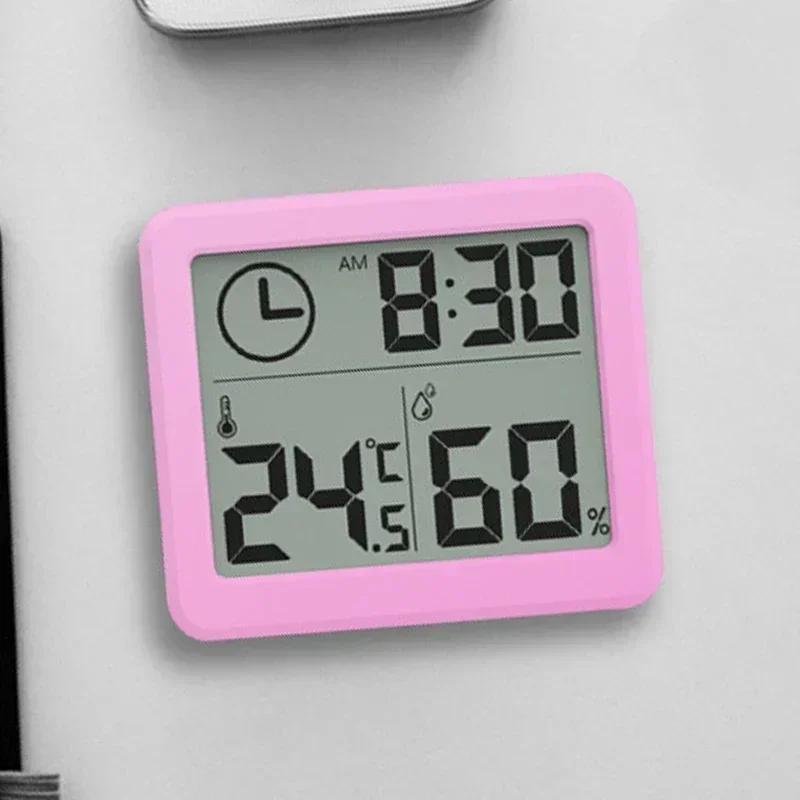 

Многофункциональный термометр гигрометр автоматический электронный контроль температуры и влажности часы 3,2-дюймовый большой ЖК-экран