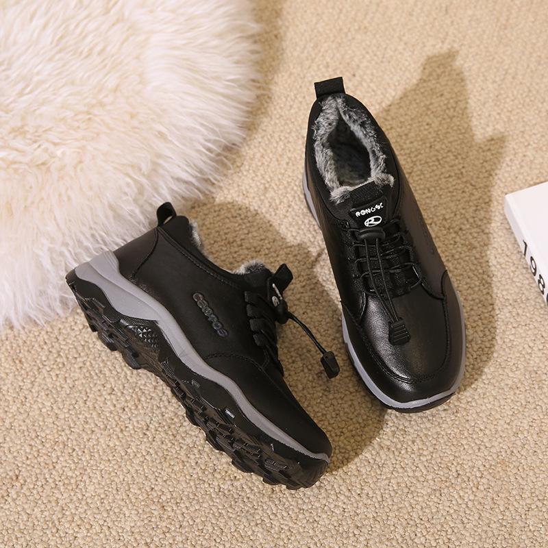 Winter new old Beijing cloth shoes velvet cotton shoes casual shoes thickened warm one pedal middle-aged and elderly snow boots
