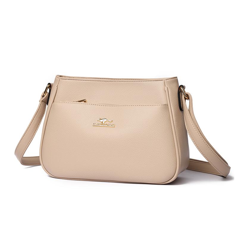 Fashionable Women's Faux Leather Shoulder Bag, Multi-layer Middle-aged Mother Bag, Retro Shoulder Bag, Perfect for Commuting, Travel, and Daily Use