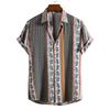 1/2 New Men'S Fashion Trend Printed Short Sleeve Shirt
