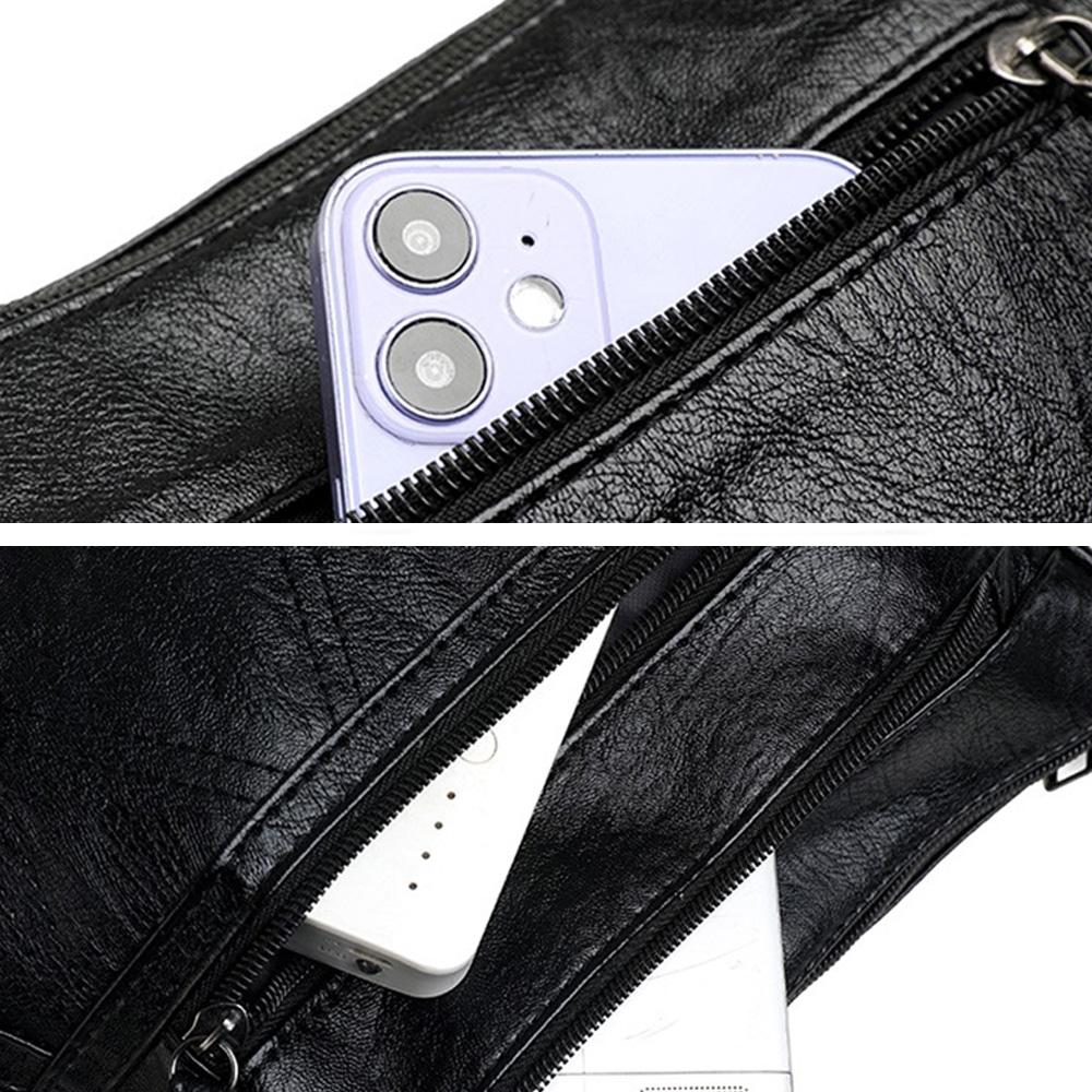 PU kožená taška přes rameno Ženy Kauzální Luxusní kabelky a peněženky Dámská Designová taška Hobos Malá značka Crossbody kabelky