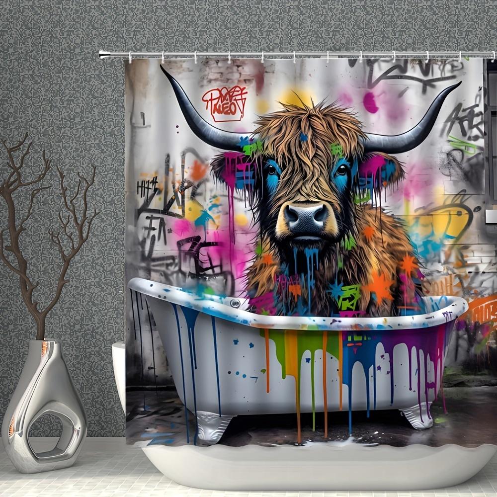 Various Style Bathroom Curtain With Hooks Waterproof Easy Clean Simple Install For Home Hotel Apartment Decor