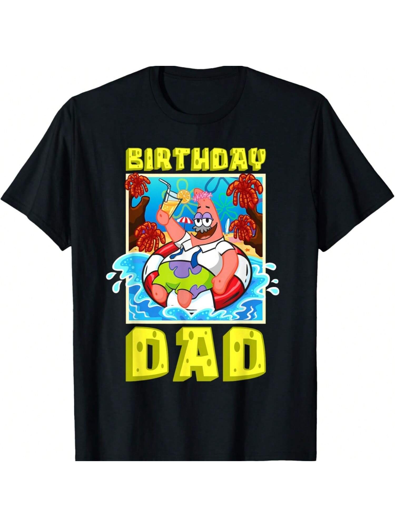 

Mademark x Bob Esponja - Camiseta de cumpleaños para papá, regalo de cumpleaños de Bob Esponja, Patricio Estrella XXXXXL