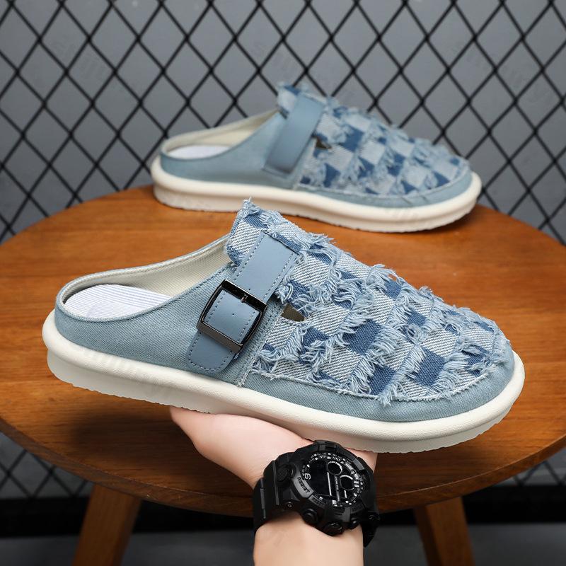 Mens Slippers 2025 Breathable Casual Outdoor Summer Sneakers Shoes Walking Hiking Slides Luxury Designer Fashion Home Loafers
