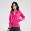 Fashion Sports Hoodie for Women Petite Slim Fit Cropped Waist Casual Streetwear Top