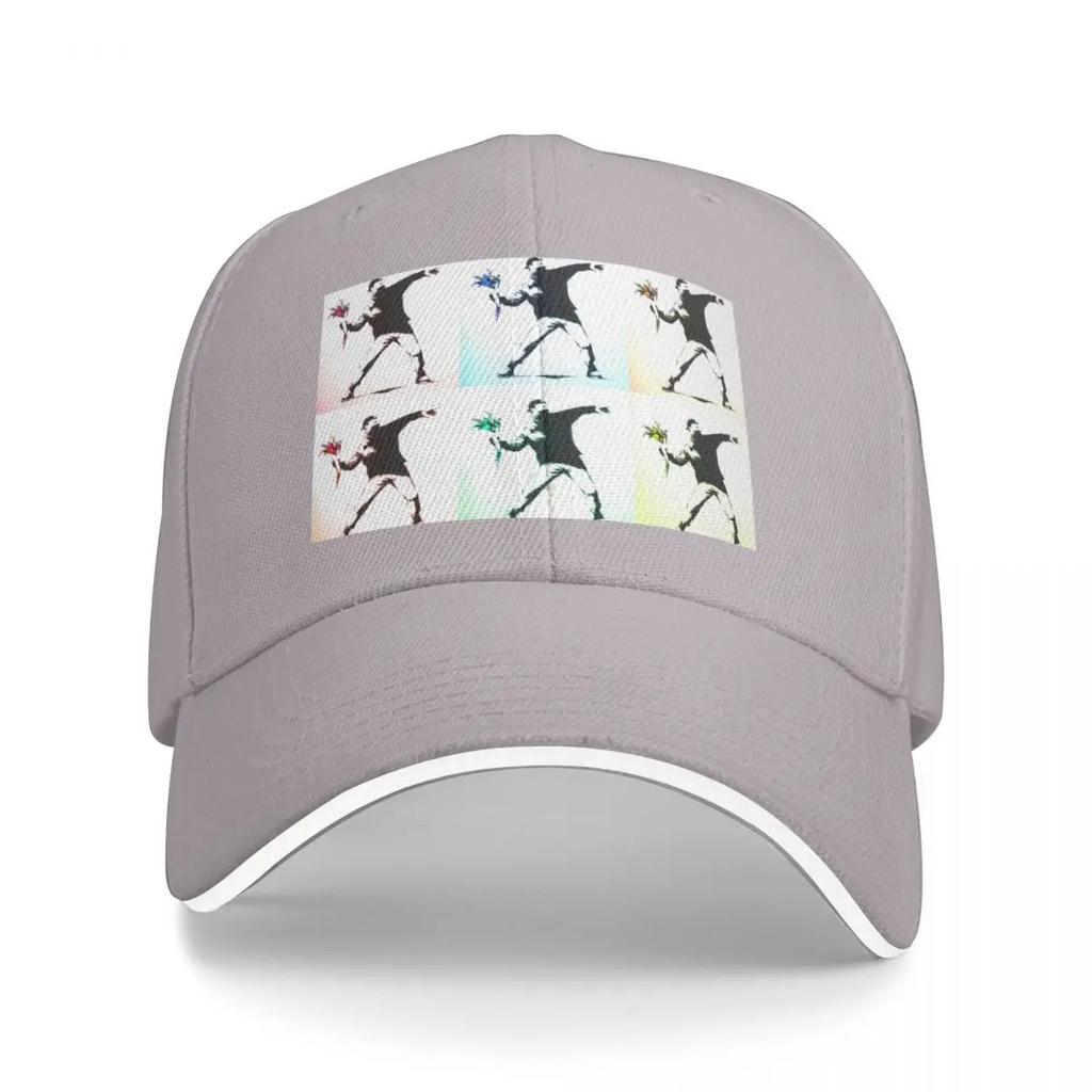 The Walled Off Hotel Banksy Flower Thrower  Love Is In The Air Baseball Cap New Hat Ball Cap Hats For Unisex Womens
