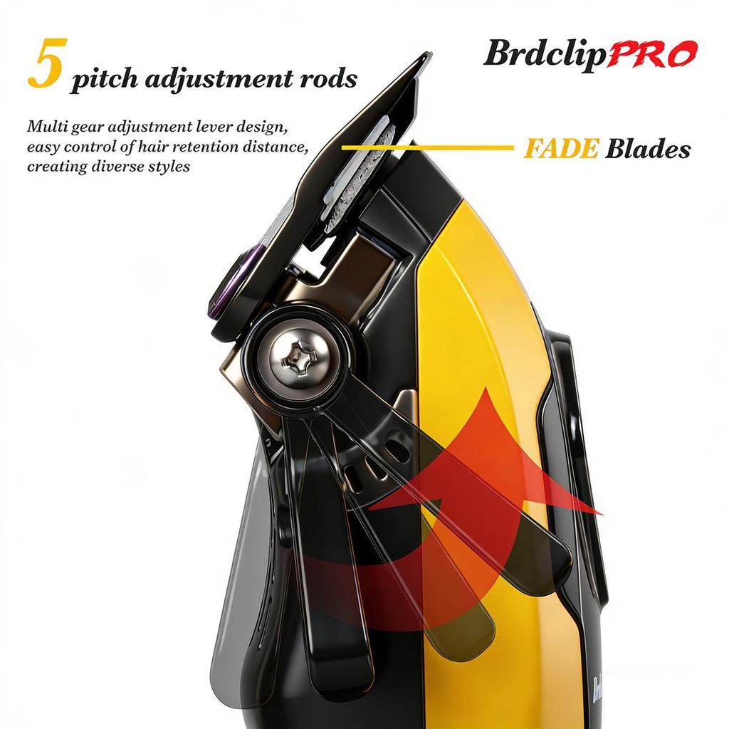 BRDCLIP BRD-619 Home Hair Salon Hair Clipper with Gradual Change 7500RPM High-Speed Motor Men's Hair Trimmer
