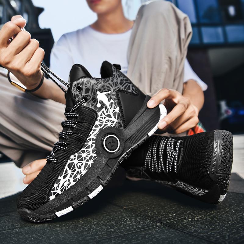 Man Basketball Shoes High-Quality Original Waterproof Male Athletic Basketball Sneakers Breathable Women Non-Slip Sports Shoes