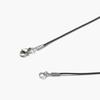 Antique Curve Cut Ball Pendant String Necklace (C2503-AN964_BK)